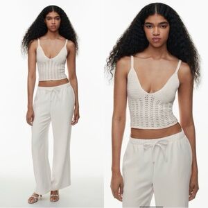 Aritzia Wilfred NWT Evie Knit Tank Top in Light Birch Size Medium